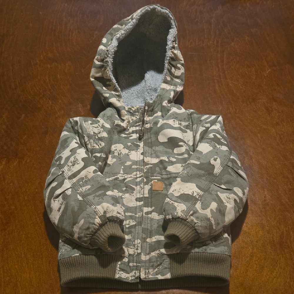 Carhartt Kids Camo Jacket - Green and Gray